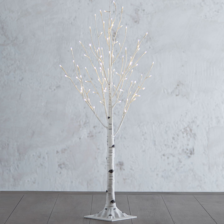 Tree Lighted Birch 3.5'