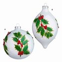 Ornament Holly Glass