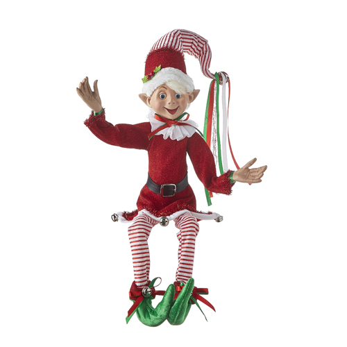 Elf Red and White Striped Large