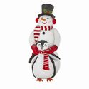Snowman Hugging Penguin Large