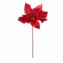 Poinsettia Stem Glittered