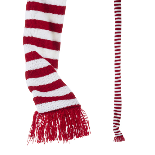 Garland Striped Knit Scarf