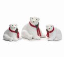 Polar Bears Set of 3 Mixed.