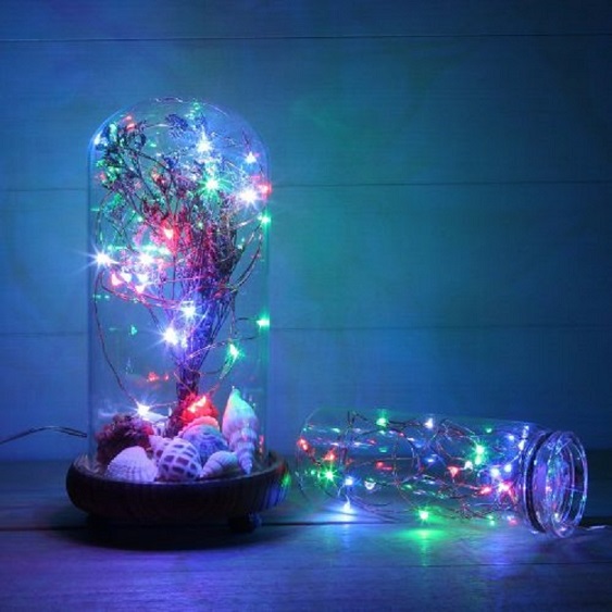 String LED Multi Color Twinkling Lights