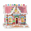 Gingerbread House Candy Lighted.