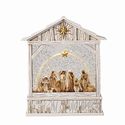 NATIVITY WITH STAR MUSICAL LIGHTED WATER CRECHE