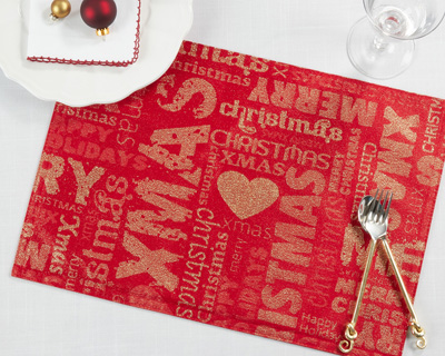 Placemat Christmas Red