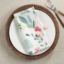 Napkin Foliage and Candy Cane
