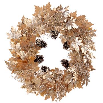 Wreath Gold Maple Cone Twig