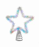 Tree Topper Star Tinsel Lighted Multi