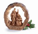 Nativity Holy Family Log Small