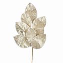 Spray Magnolia Gold Glittered Leaf