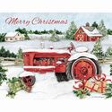 Christmas Cards Boxed Snowy Tractor