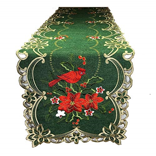 Table Runner Green Cardinal