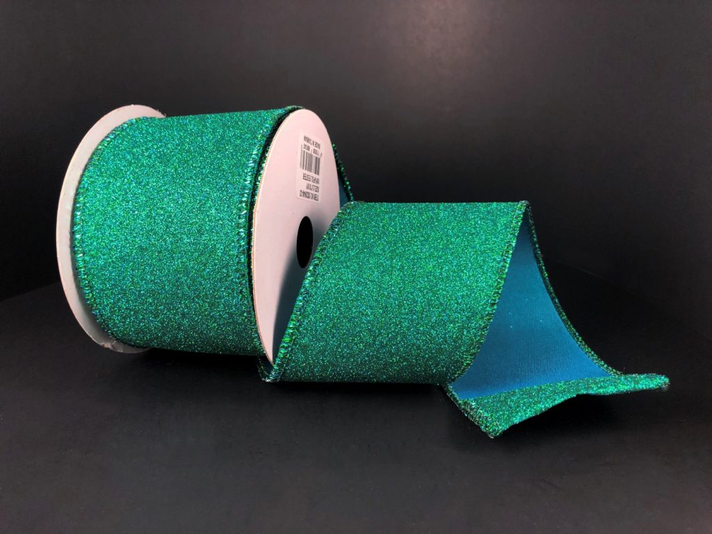 Ribbon Peacock Glitter