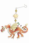 Ornament Metal Fire Dragon