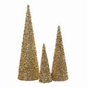 Topiary S/3 Sequin Gold