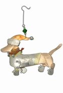 Ornament Metal Dasher Dachshund