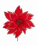 Poinsettia Red Sequins
