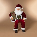 Santa Sitting Holiday Oversized