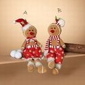 Gingerbread Plush Sitting Figurines