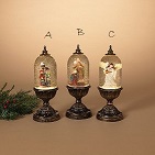 Globe Water With Holiday Figurines Assorted