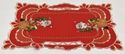 Placemat Embroidered Santa