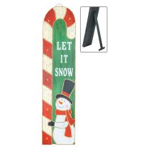 Let It Snow Porch Sign Lighted