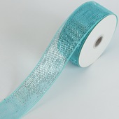 Ribbon Deco Mesh Aqua