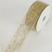 Ribbon Deco Mesh Champagne