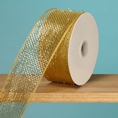 Ribbon Deco Mesh Gold