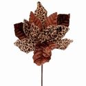 Poinsettia Stem Cheetah Print