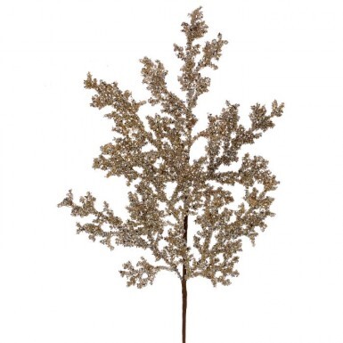 Spray Cedar Glittered Champagne