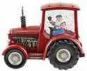 Santa In Tractor Water Globe