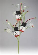 Spray Snowman Head Glitter Large