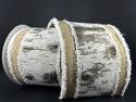 Ribbon Birch Ivory Snow Edge