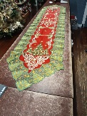 Table Runner Lace Green Tree