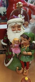 Santa With Elf Jim Shore
