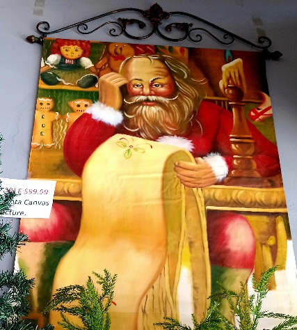 Santa Canvas Wall Art