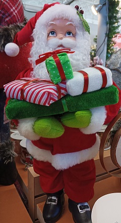 Santa Old Fashion Holding Presents