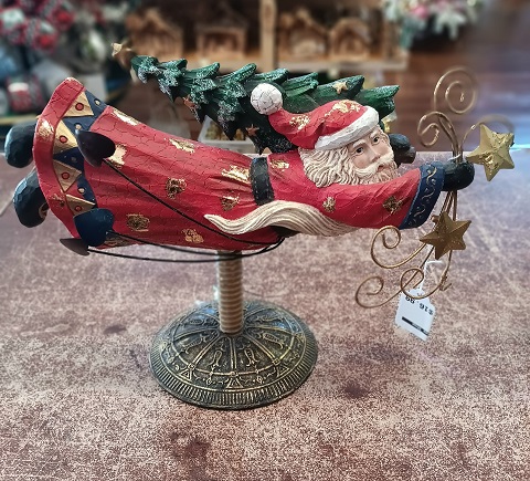 Santa Folk-Art On Spring