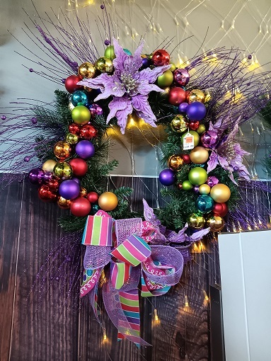 Wreath Plated Ball Multi Color