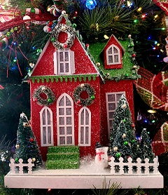 House Lighted Red Green