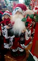 Santa Vintage Looking Holding Child
