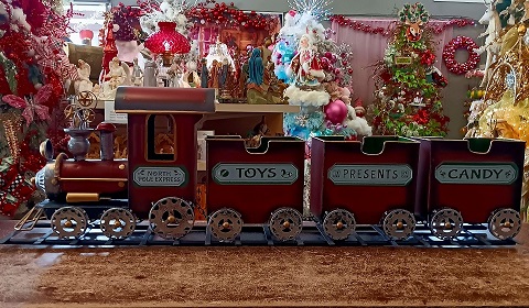 Train Holiday Metal design
