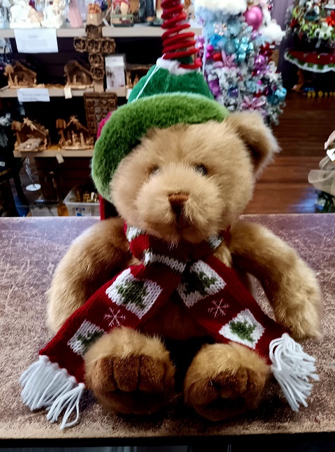 Bear Holiday Plush With Hat