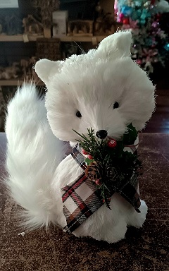 Fox White Figurine Large