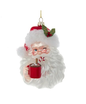 Ornament Santa Drinking Coco