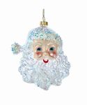 Ornament Santa Face Clear