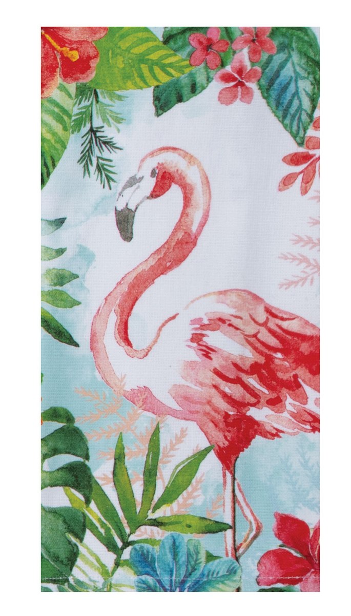 T- Towel Flamingo Leaves